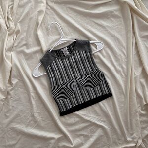 Zara Black and White Top